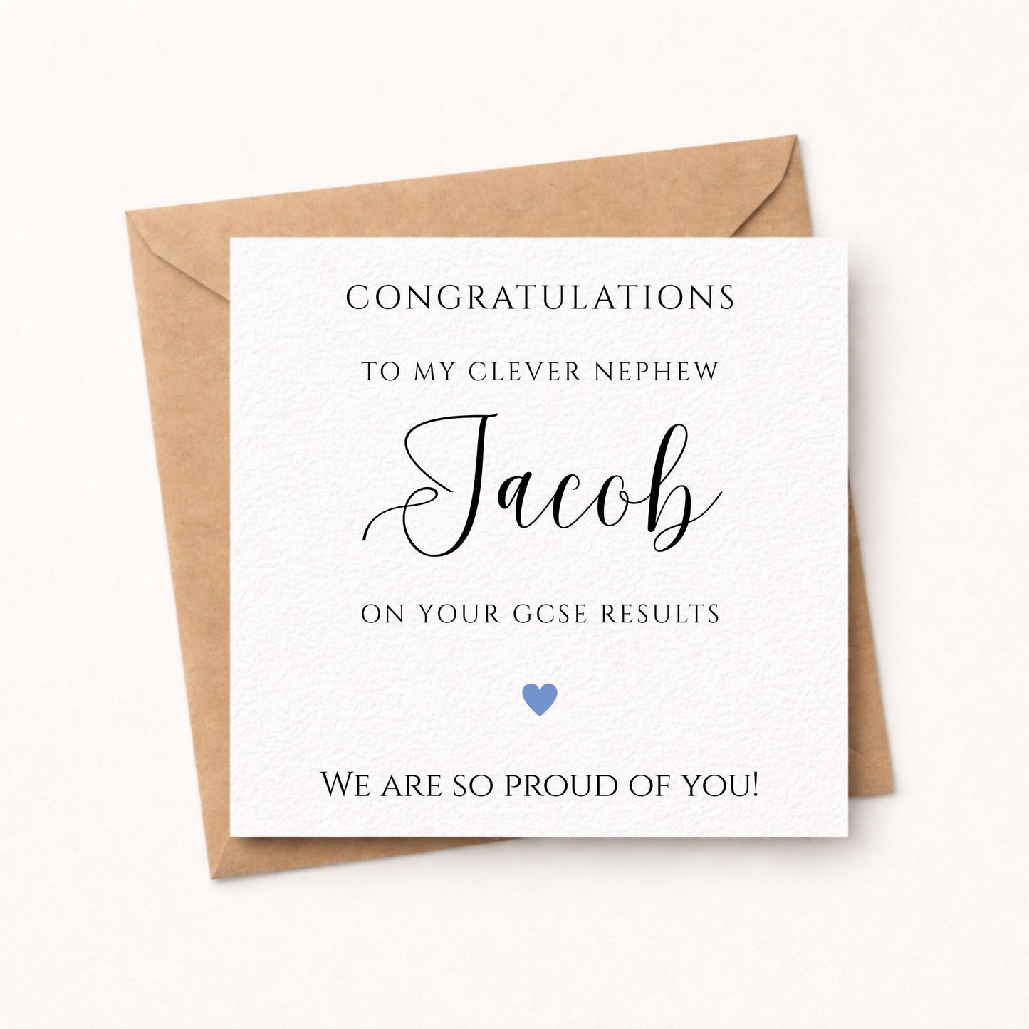 Personalised GCSE Results Card