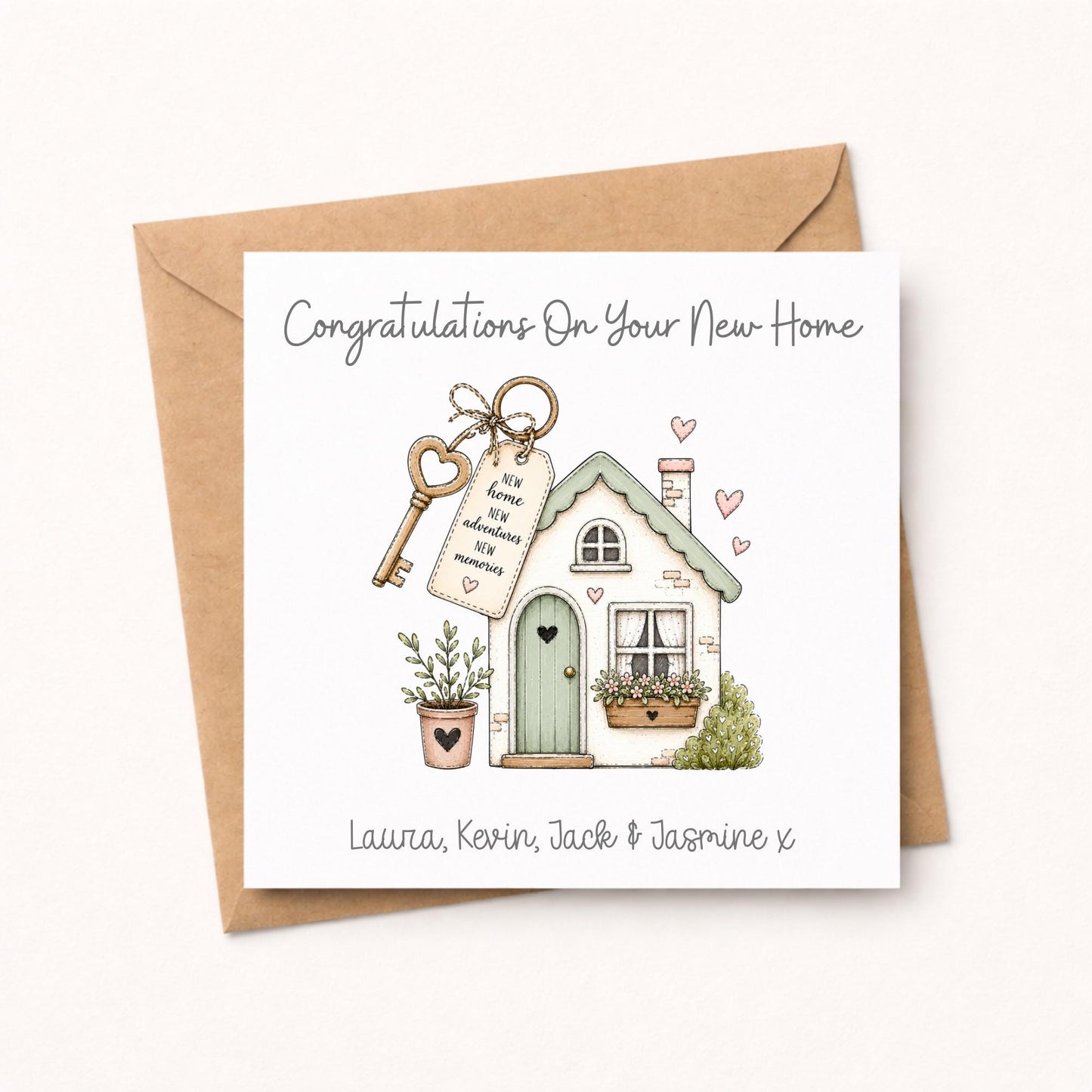 Personalised New Home Card