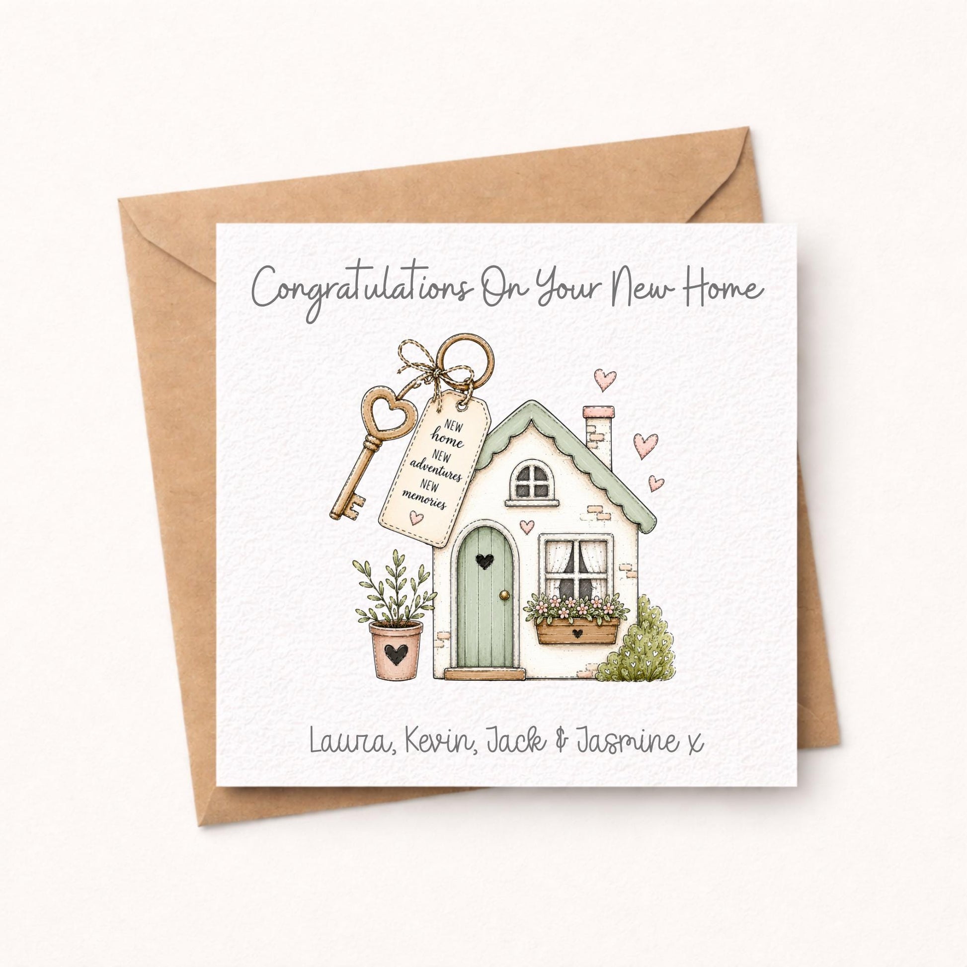 Personalised New Home Card