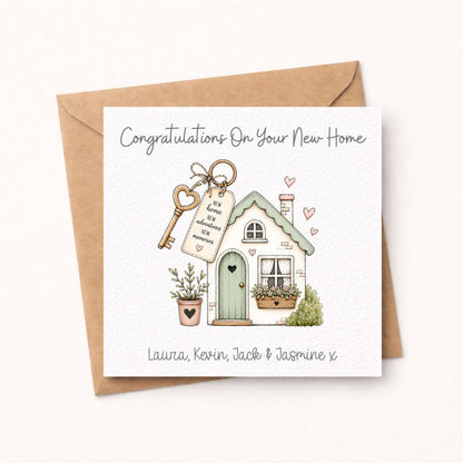 Personalised New Home Card