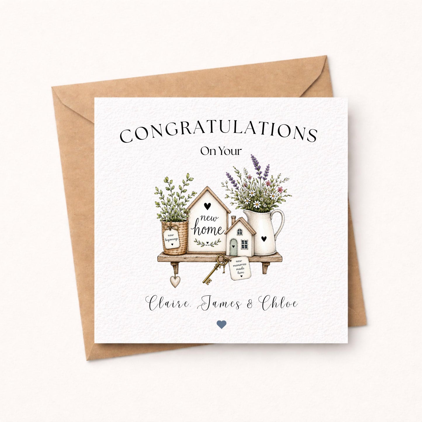Personalised New Home Card
