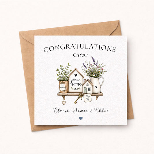 Personalised New Home Card