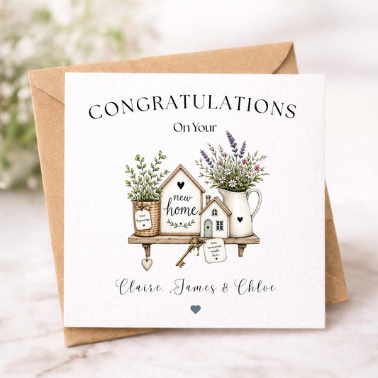 Personalised New Home Card