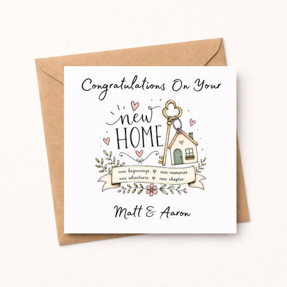 Personalised New Home Card