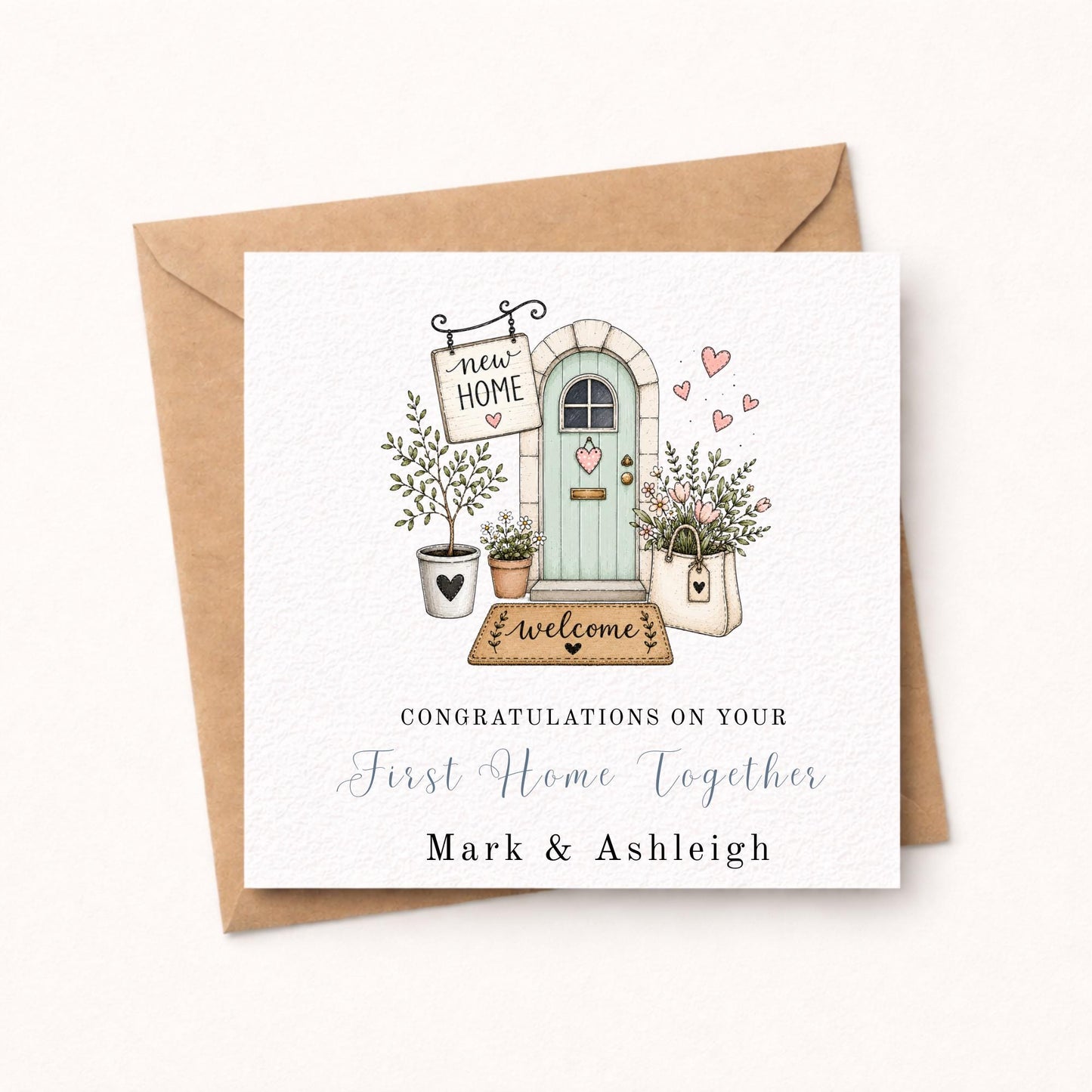 Personalised First Home Together Card