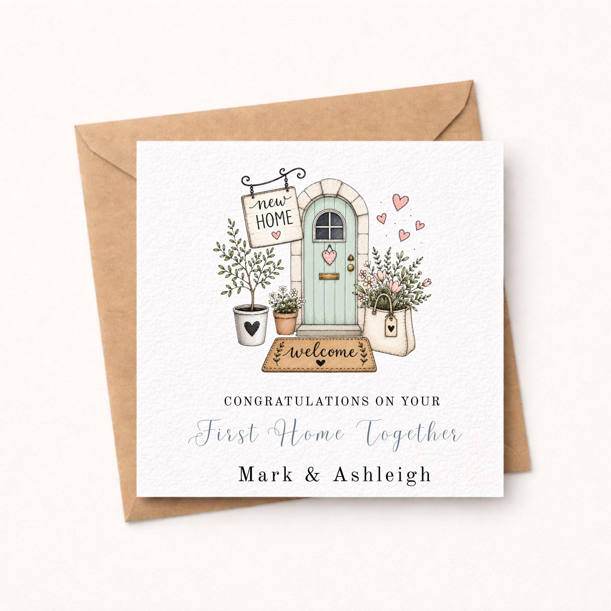 Personalised First Home Together Card