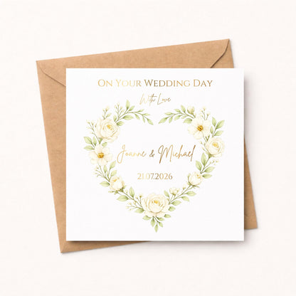 Personalised Wedding Day Card