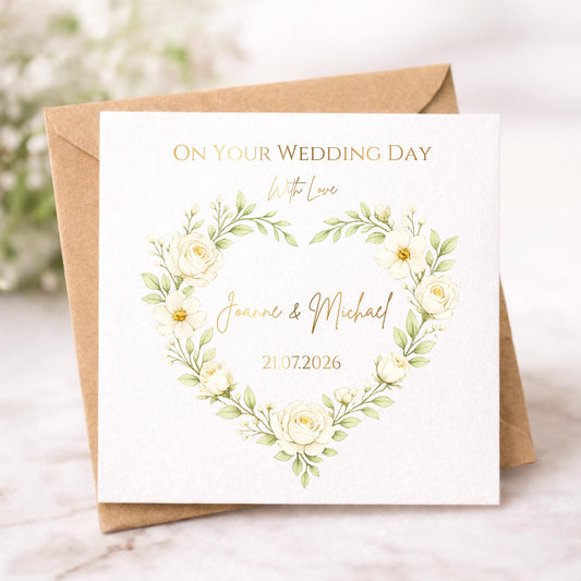 Personalised Wedding Day Card