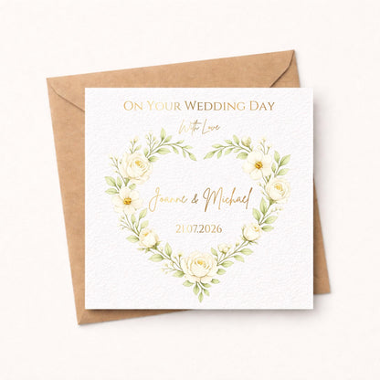 Personalised Wedding Day Card
