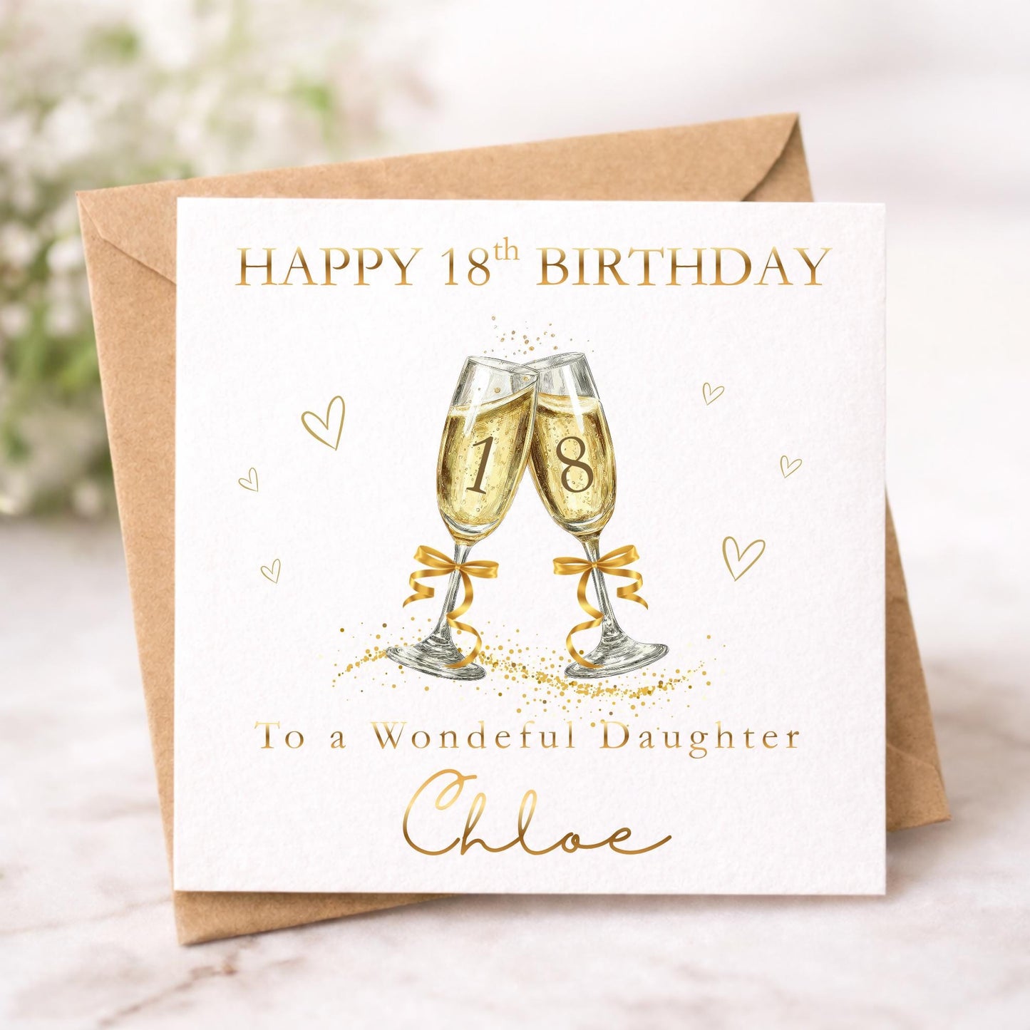 Personalised 18th Birthday Card for Daughter