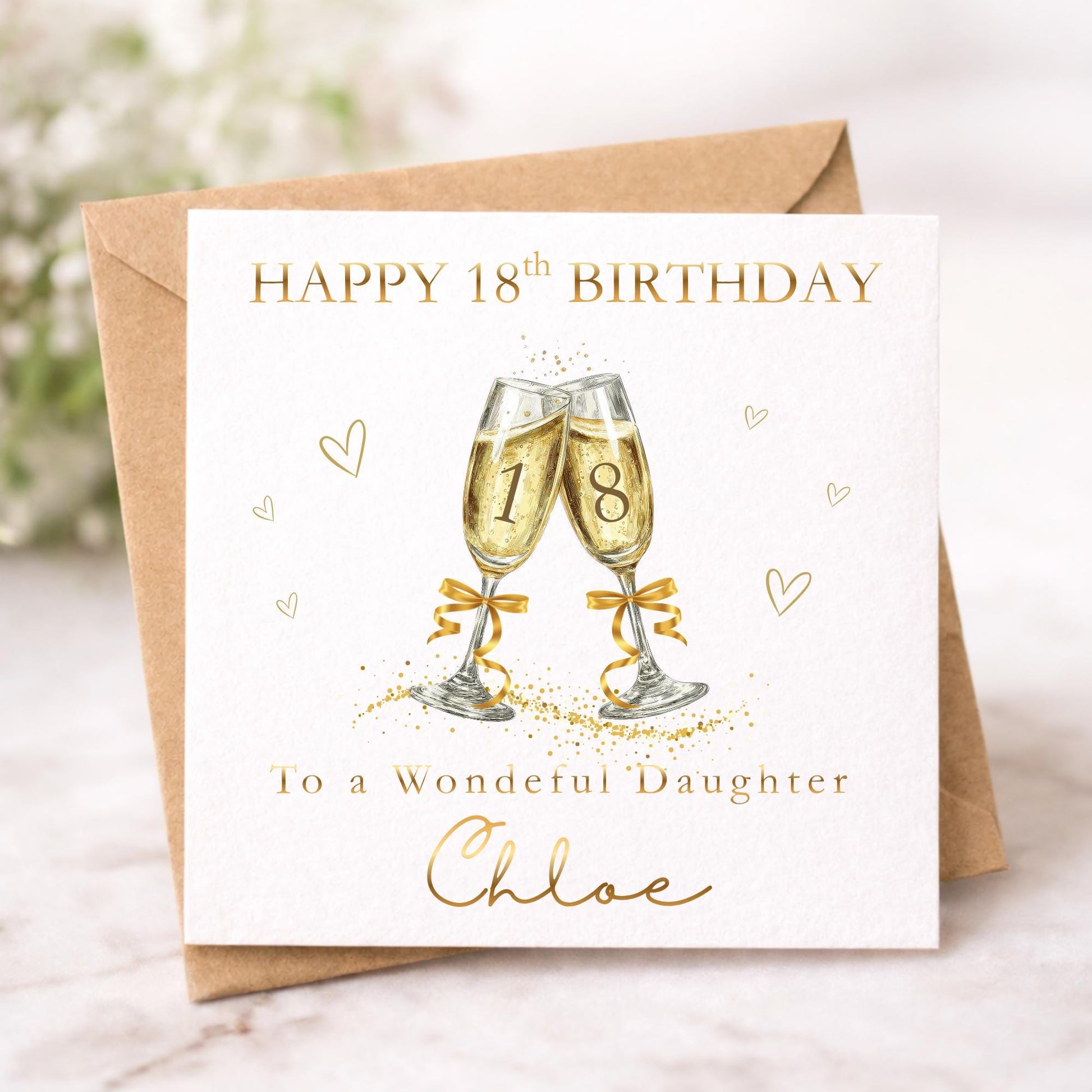 Personalised 18th Birthday Card for Daughter