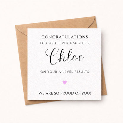 Personalised A-Levels Results Card