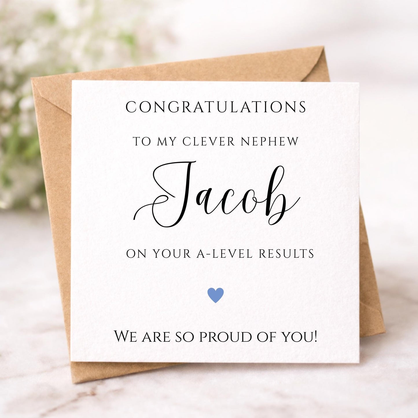 Personalised A-Levels Results Card