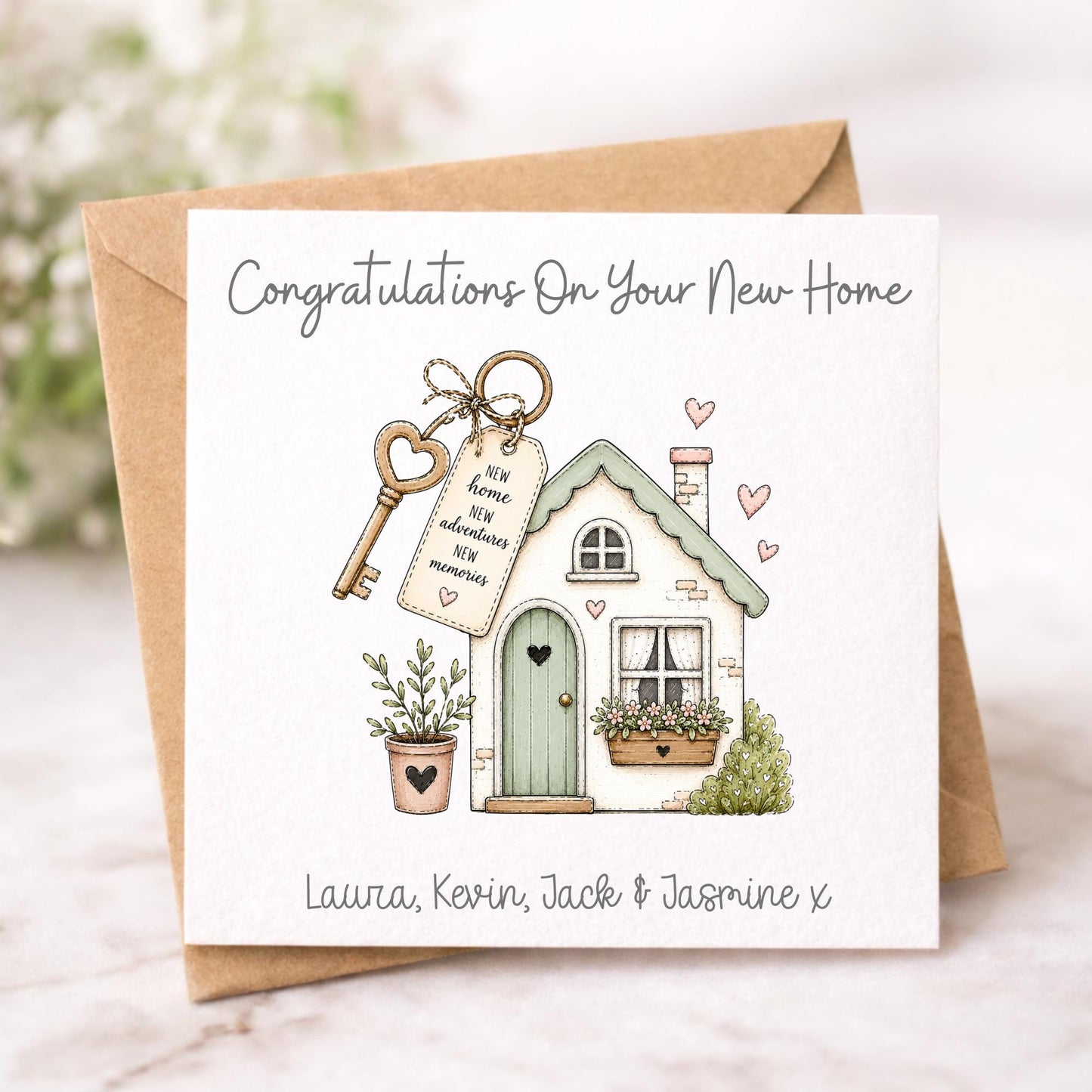 Personalised New Home Card