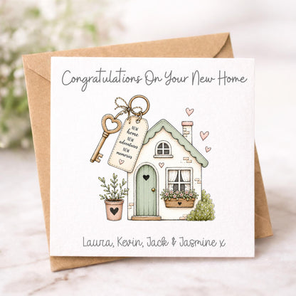 Personalised New Home Card