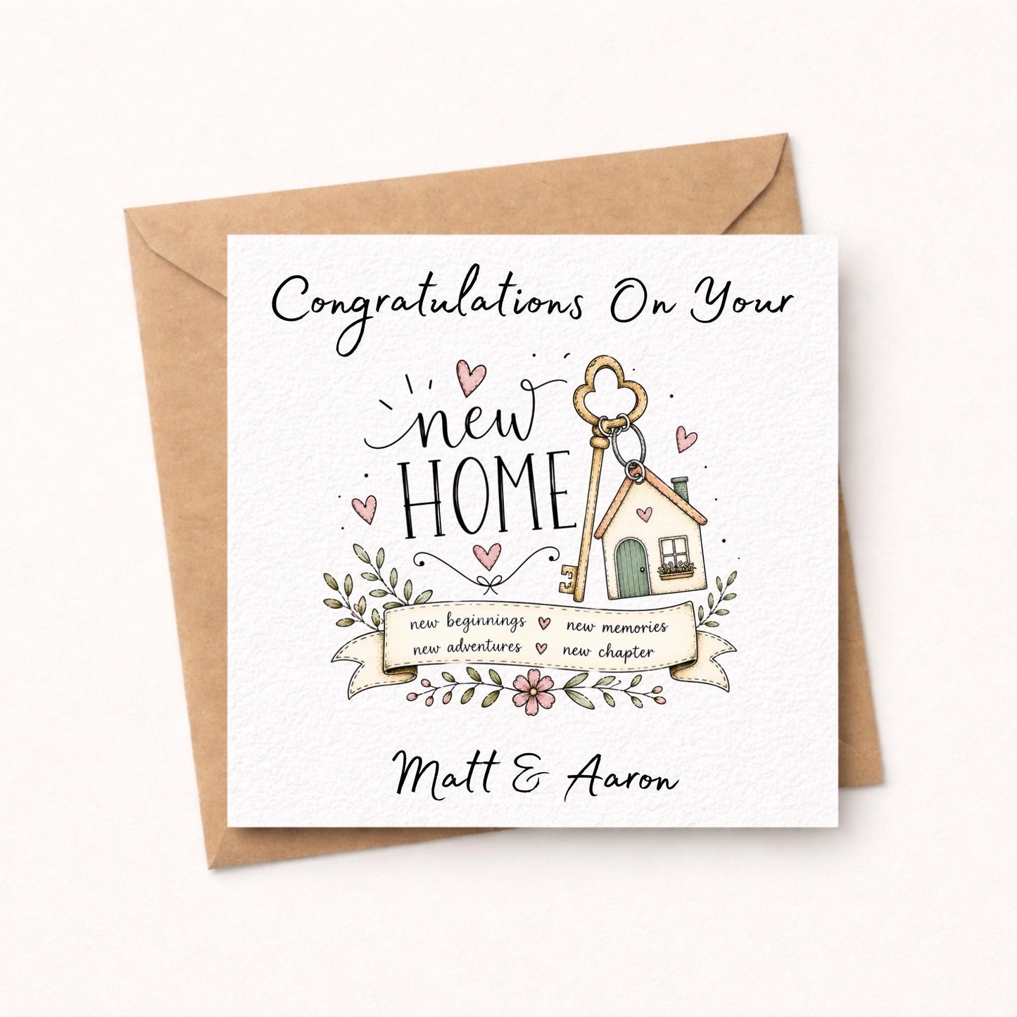 Personalised New Home Card