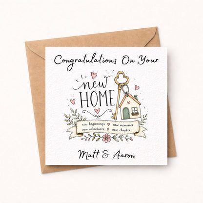 Personalised New Home Card