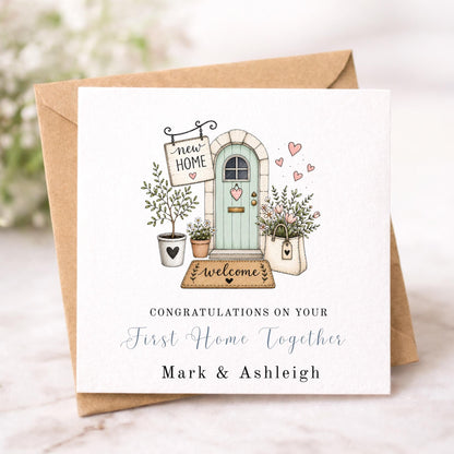Personalised First Home Together Card