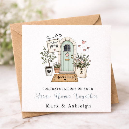 Personalised First Home Together Card
