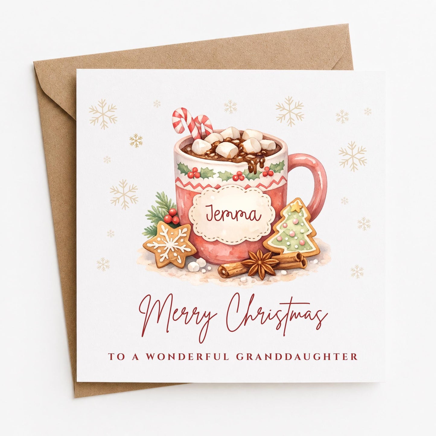 Personalised Christmas Card for Daughter