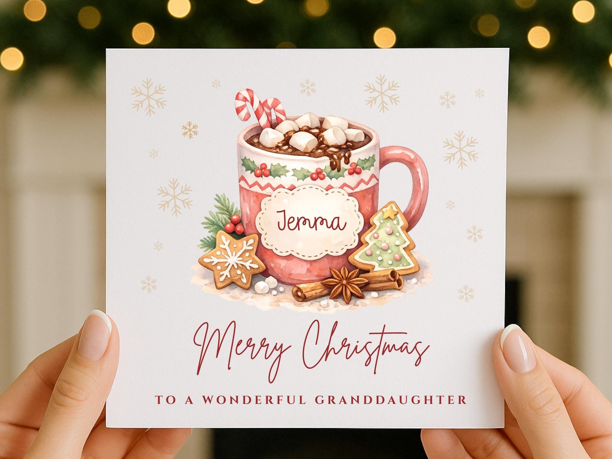 Personalised Christmas Card for Daughter