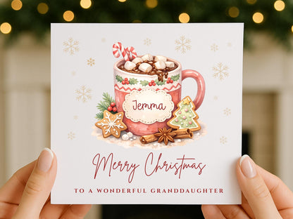 Personalised Christmas Card for Daughter